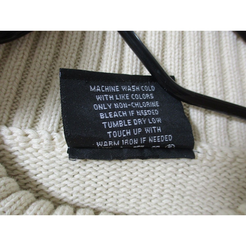 ⛔️ VTG POLO JEANS CO RALPH LAUREN Sweater Men XLarge Flag USA Knit 90s Logo Mock - Picture 10 of 10